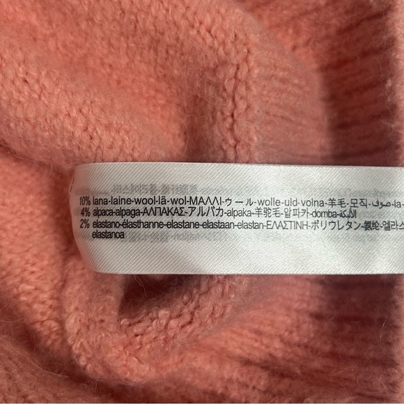 Zara Coral Turtleneck Cropped Sweater - Picture 8 of 9